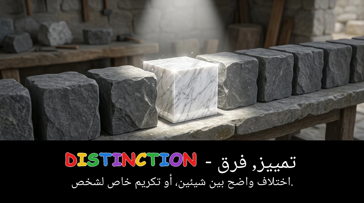 Arabic Illustration for distinction
